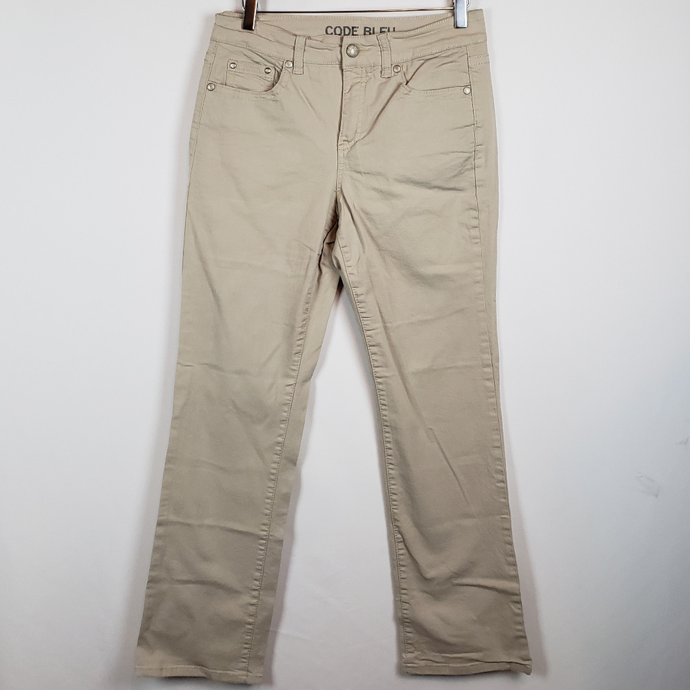 Code Bleu Womens Gwen Straight Leg Stretch Jeans